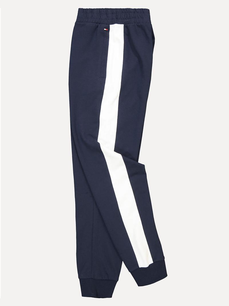 Lány Tommy Hilfiger Big Pieced Jogger Nadrág Sötétkék | HU 1968QMA